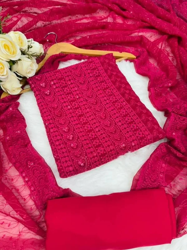 Indian Lucknow Georgette 4 Piece - 2