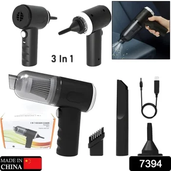 3-in-1 Portable Wireless Vacuum Cleaner & Air Blower for Home, Office & Car