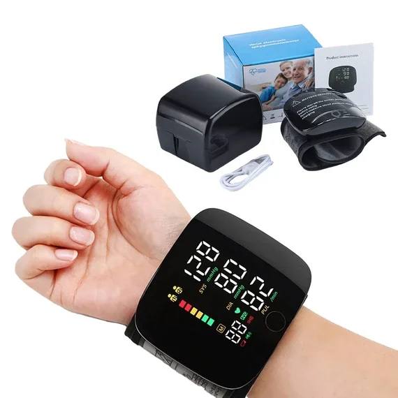 Digital Wrist Electronic Blood Pressure Monitor with LED Display