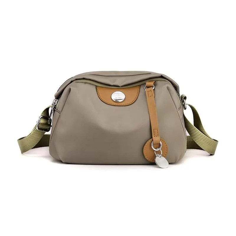 Women's Premium Lightweight Nylon Multi-Pocket Crossbody Bag