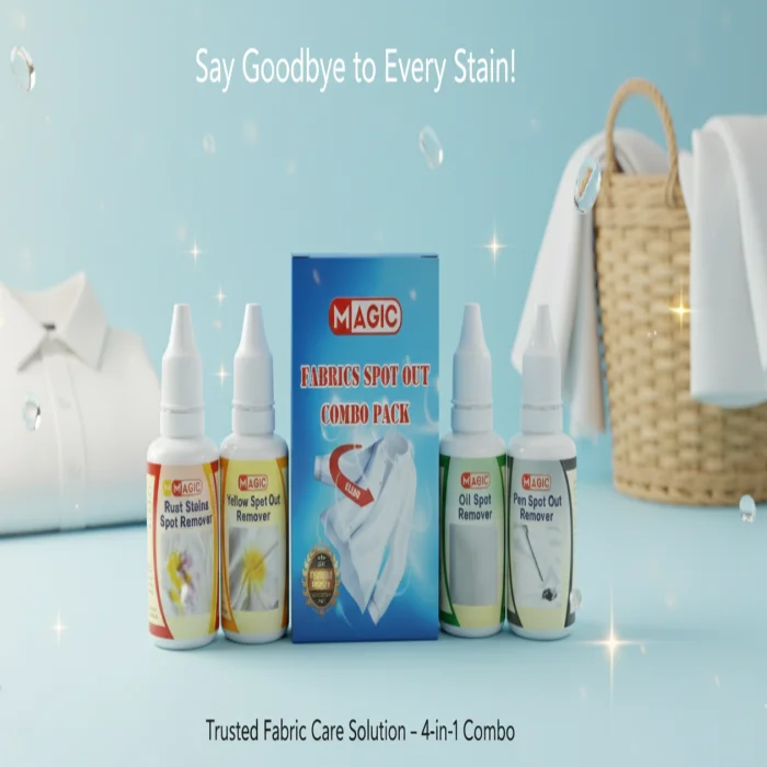 Magic Fabrics Spot Out 4-in-1 Stain Remover Combo Pack