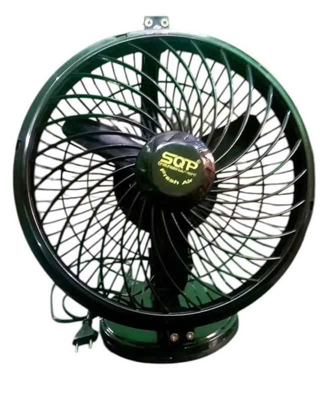 SQP 9-Inch Elit Hi-Speed Portable Table Fan - Full Black